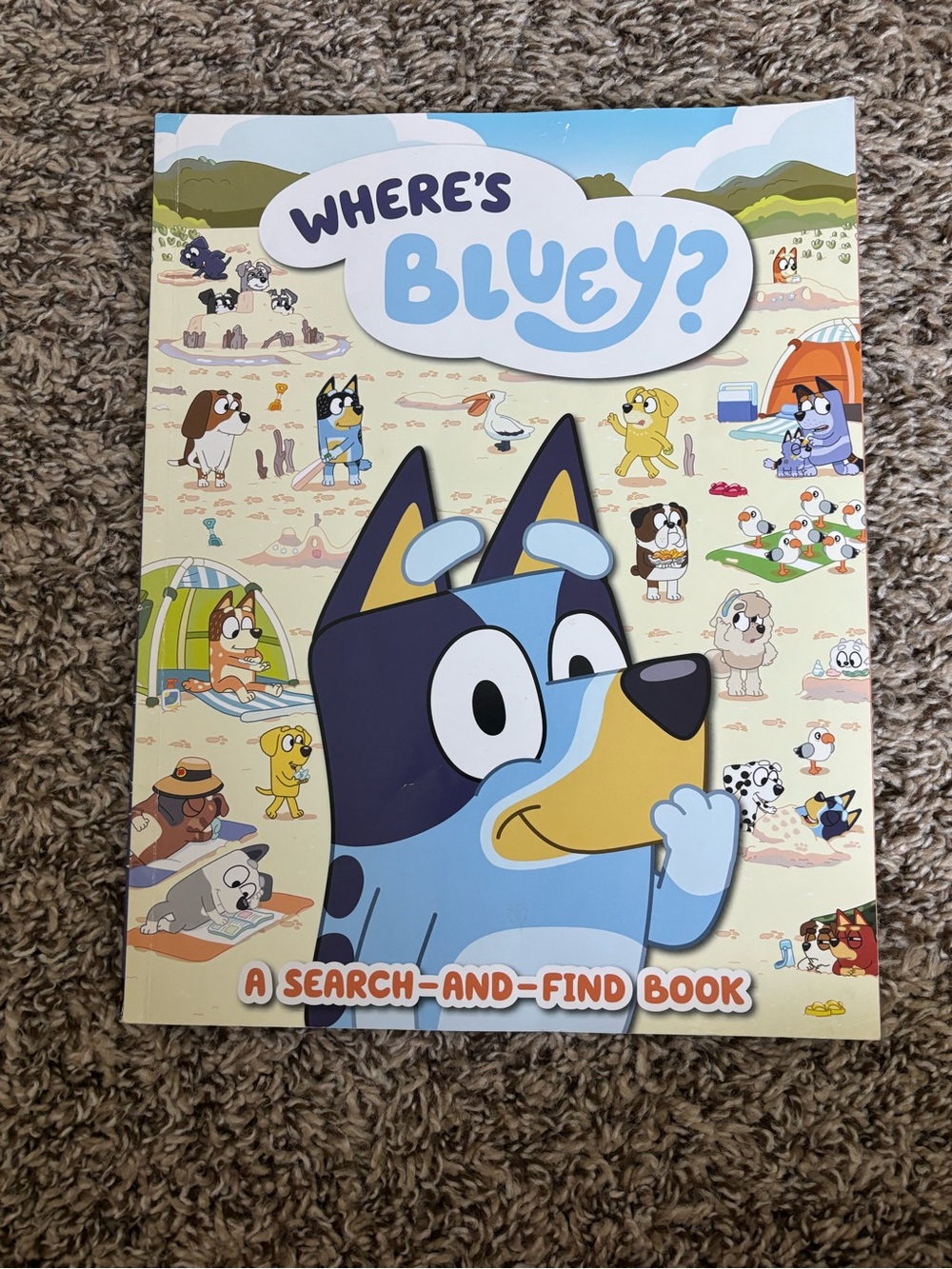 Where's Bluey? Kids Search-and-Find Book - Blue